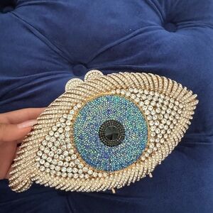 Evil eye clutch brand new